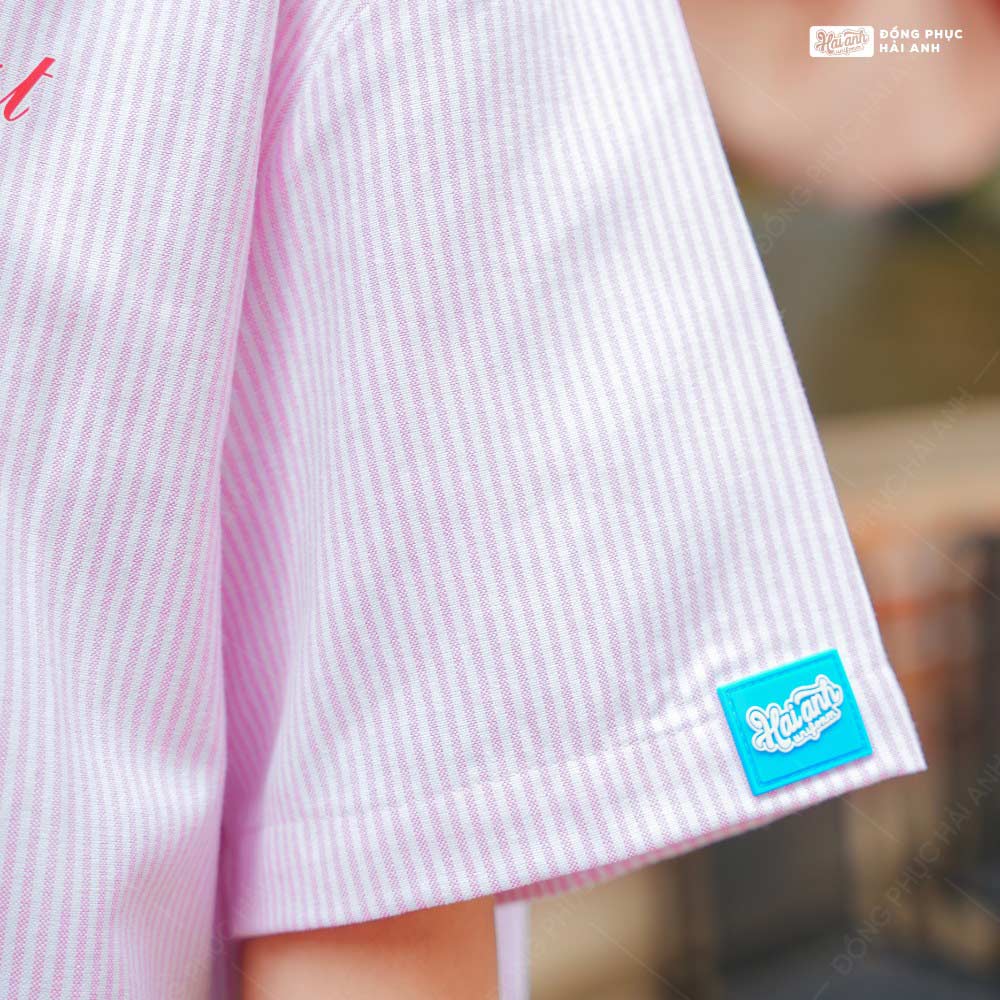 Áo Lớp Sơ Mi Oversize Academy Màu Hồng - ảnh 6