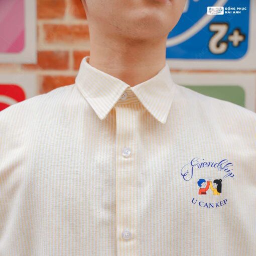 Áo Lớp Sơ Mi Oversize Academy Màu Vàng - ảnh 7