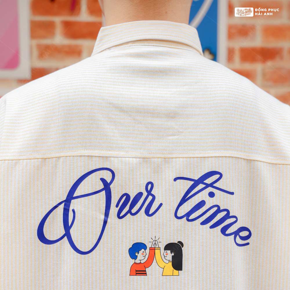 Áo Lớp Sơ Mi Oversize Academy Màu Vàng - ảnh 6