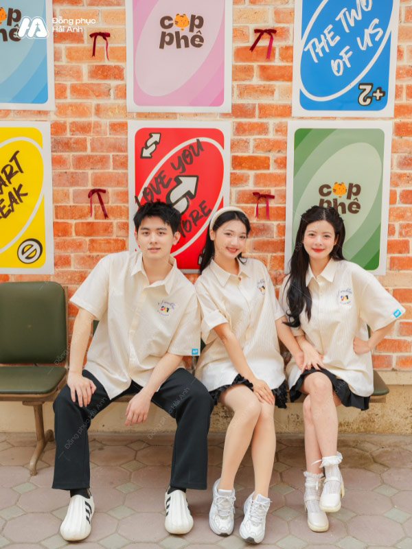 Áo Lớp Sơ Mi Oversize Academy Màu Vàng - ảnh 2