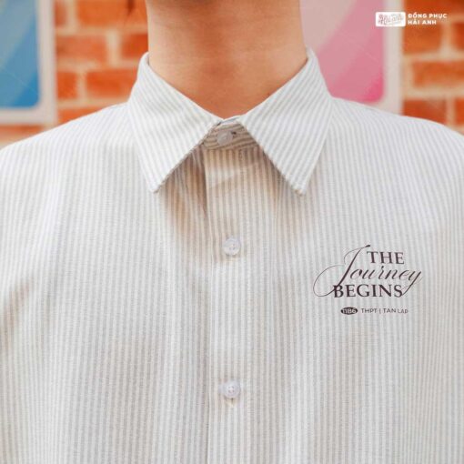 Áo Lớp Sơ Mi Oversize Academy Màu Xám - ảnh 6