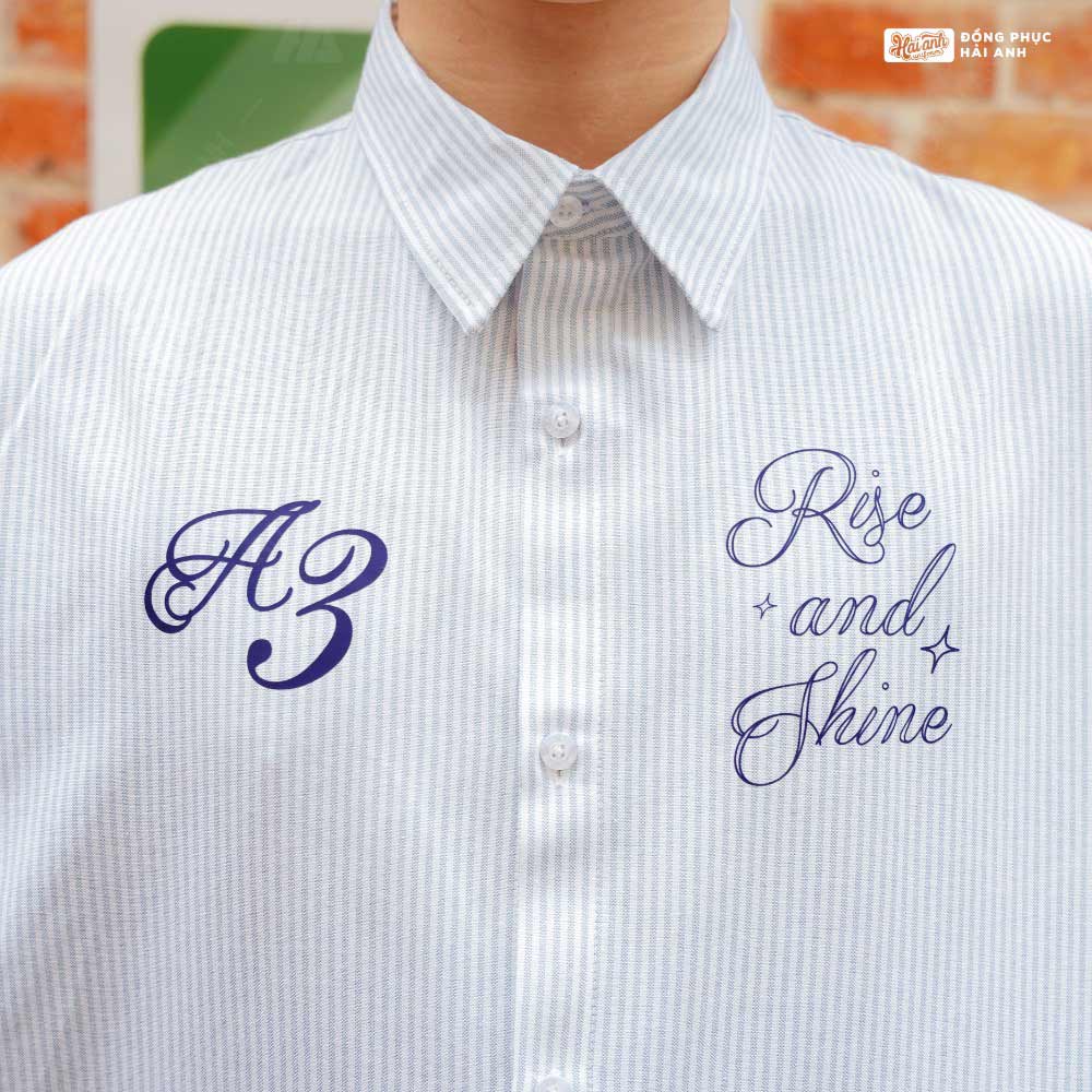 Áo Lớp Sơ Mi Oversize Academy Màu Xám Xanh - ảnh 5
