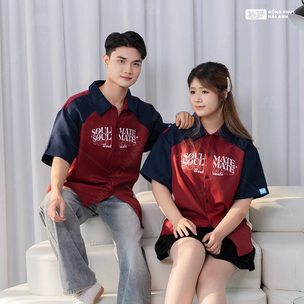 Mẹo phối đồ với đồng phục sơ mi Chasing đỏ đô