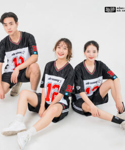 Mẫu Áo Đồng Phục Lớp OverSize Sporty Màu Đen Phối Trắng - ảnh 2