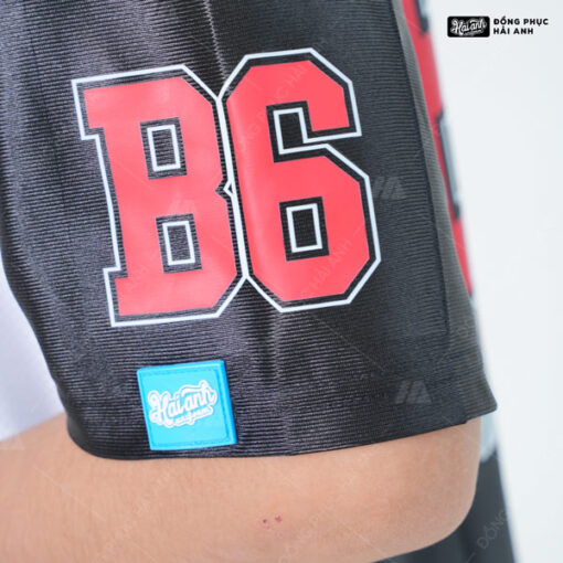 Mẫu Áo Đồng Phục Lớp OverSize Sporty Màu Đen Phối Trắng - ảnh 4