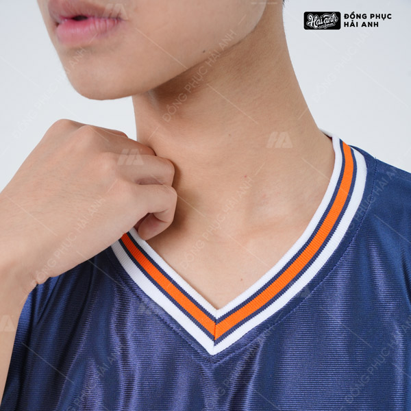 Mẫu Áo Đồng Phục Lớp OverSize Sporty Màu Xanh Đen Phối Màu Trắng - ảnh 4
