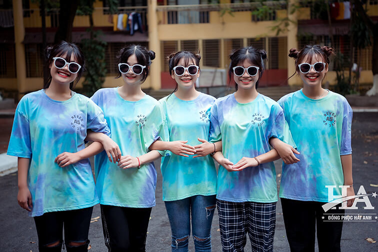 mẫu áo lớp tie dye số 14