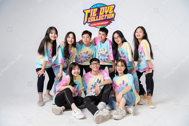 Mẫu áo lớp Tie dye 06