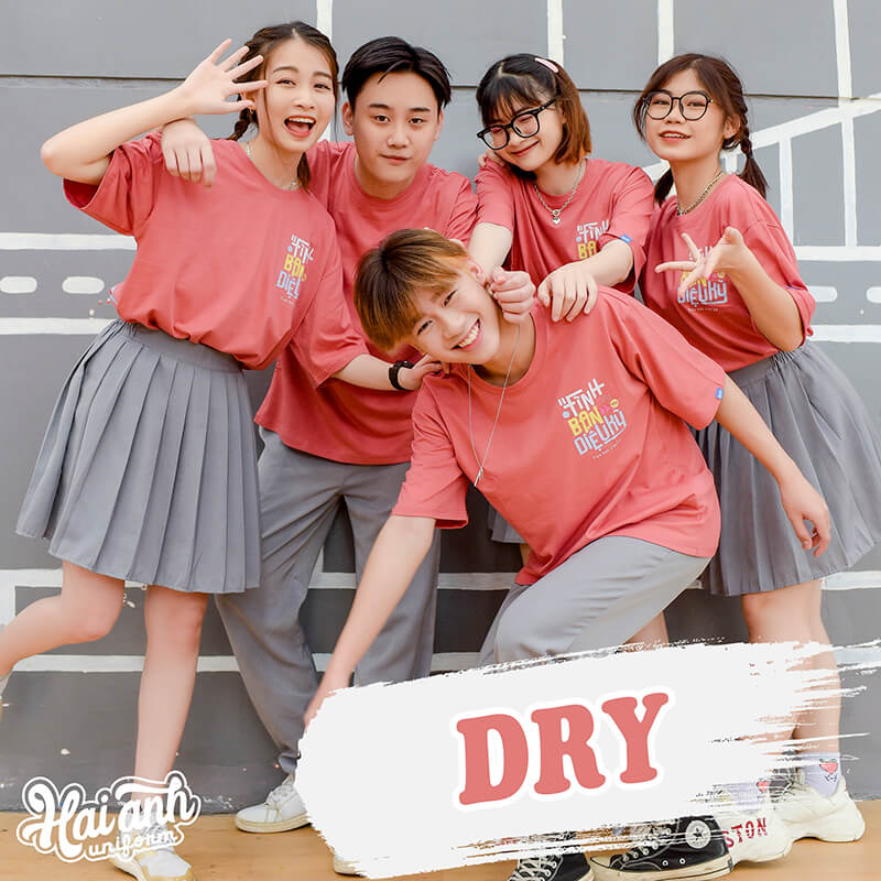 Mẫu áo lớp oversize màu bã trầu – Dry