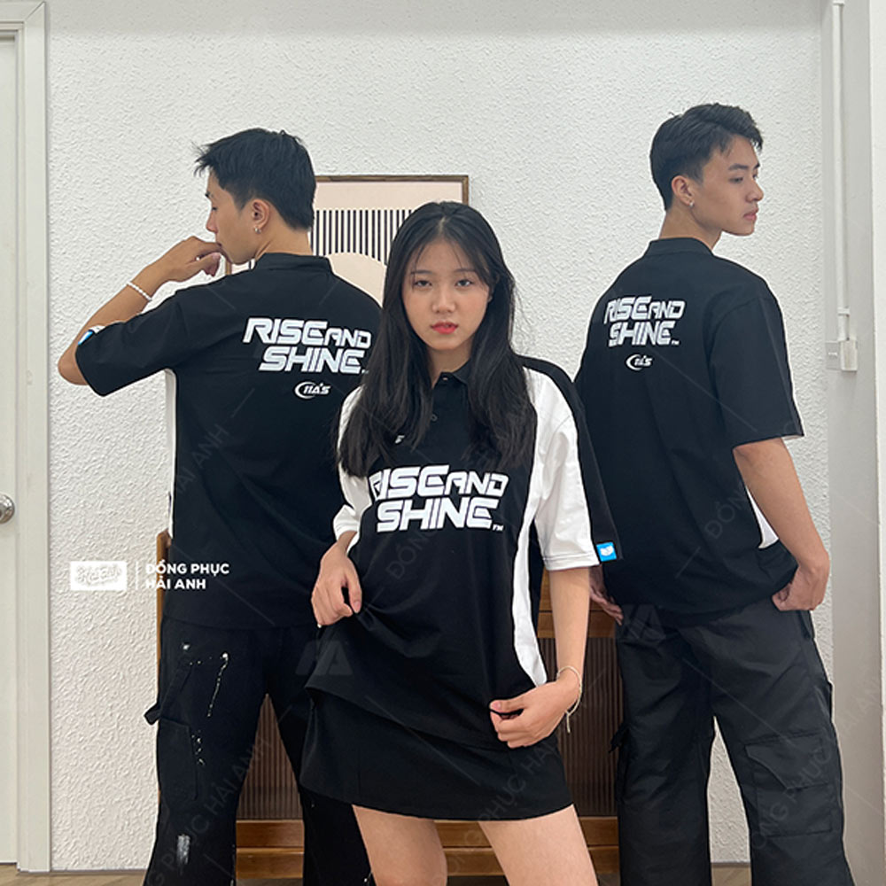 Mẫu Áo Đồng Phục Lớp Wassup Màu Đen – BST Wassup