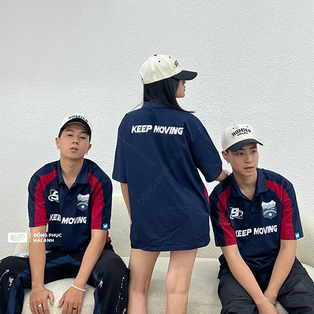 Mẫu Áo Đồng Phục Lớp Wassup Màu Xanh Đen – BST Wassup