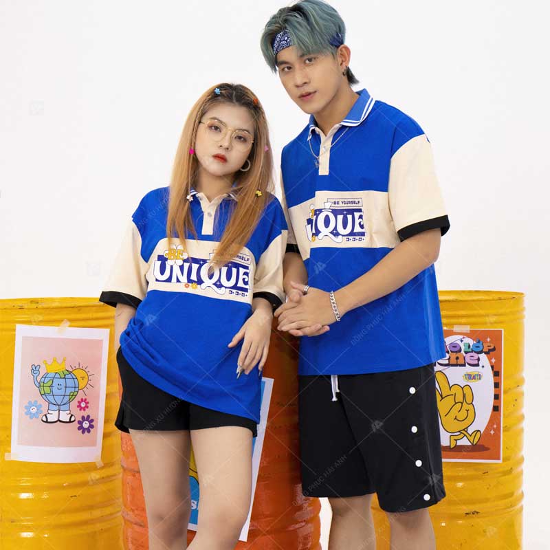 Mẫu áo lớp GenE Brave màu bích đậm BE YOURSELF, BE UNIQUE - ảnh 3