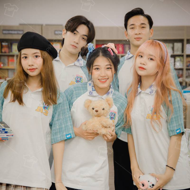 Mẫu đồng phục áo lớp Young+ SODA A3 polo tay lỡ Học có hội chơi có đội A3 - ảnh 3