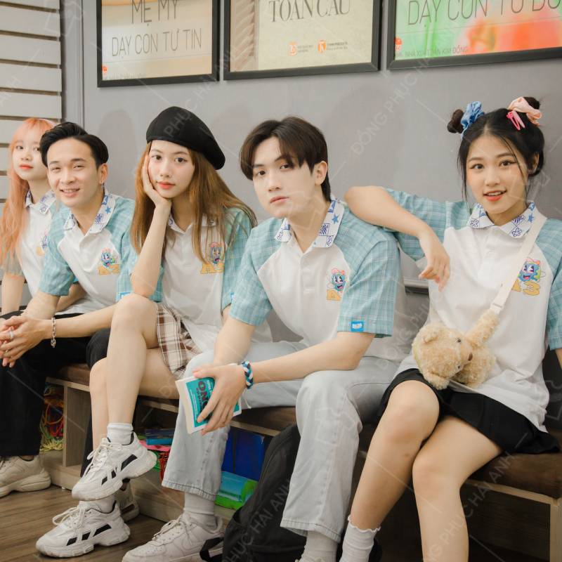 Mẫu đồng phục áo lớp Young+ SODA A3 polo tay lỡ Học có hội chơi có đội A3 - ảnh 2