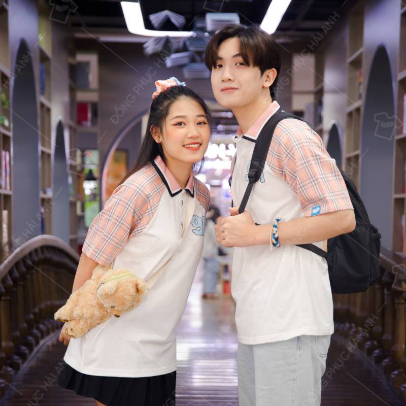 Mẫu áo lớp Young+ Soya có cổ tay lỡ kẻ caro Thanh Xuân 9A có nhau - ảnh 5
