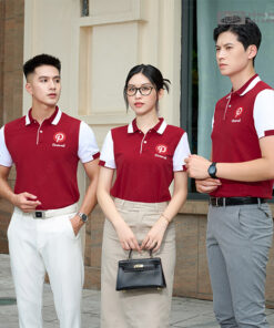 Mẫu Áo Polo Đồng Phục Công Ty Fastuni Màu Đỏ