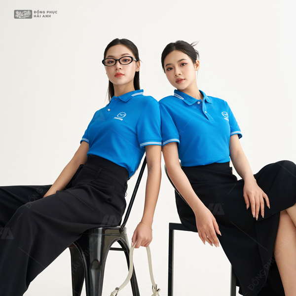 Áo Polo Đồng Phục Fastuni Màu Xanh - ảnh 4