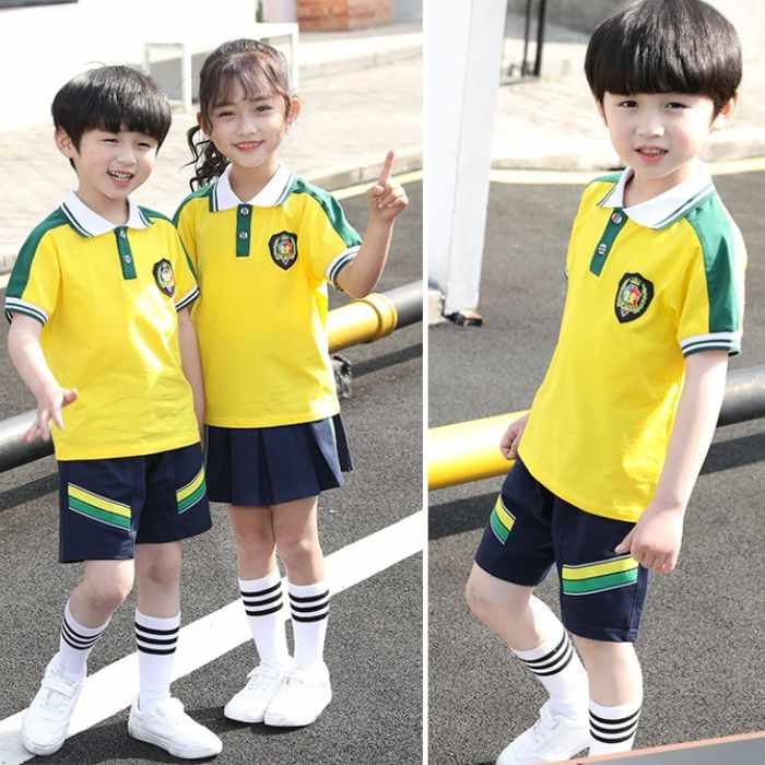 Áo polo đồng phục học sinh mầm non màu vàng - ảnh 3
