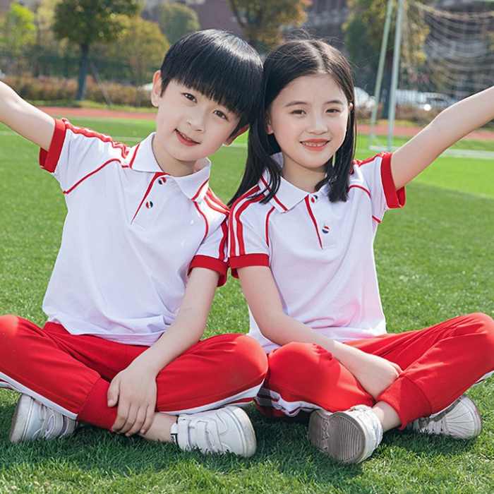 Mẫu áo polo đồng phục học sinh tiểu học màu trắng - ảnh 2