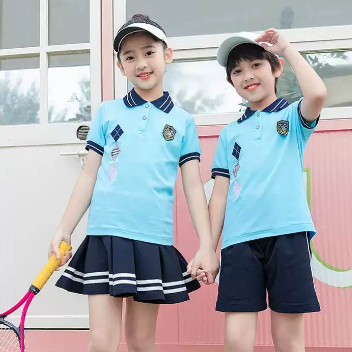 Áo polo đồng phục học sinh tiểu học màu xanh ngọc - ảnh 3