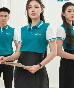 Mẫu Áo Polo Đồng Phục BIDV Màu Xanh Lý - ảnh 2