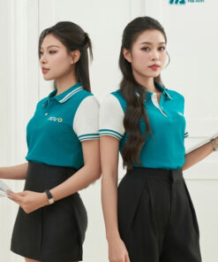 Mẫu Áo Polo Đồng Phục BIDV Màu Xanh Lý
