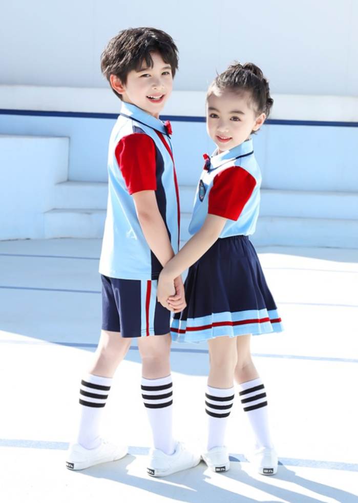 Áo polo học sinh mầm non phối màu đỏ xanh ấn tượng - ảnh 3