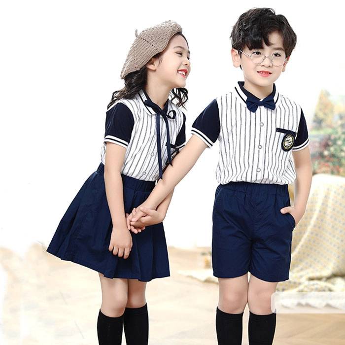 Mẫu áo polo kẻ sọc đồng phục học sinh cấp 1 thanh lịch - ảnh 3
