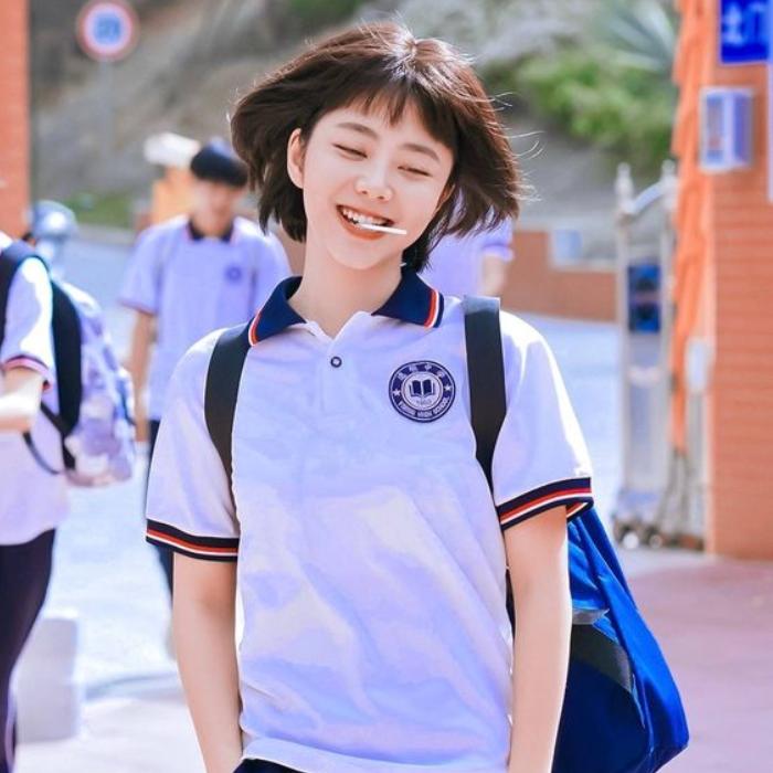 Áo polo màu trắng đồng phục học sinh cấp 3 đẹp - ảnh 2