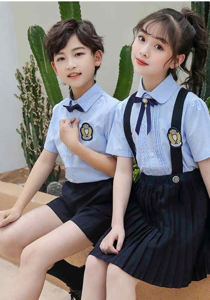 Mẫu đồng phục học sinh sử dụng chất liệu vải may cao cấp