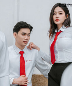 Áo Sơ Mi Đồng Phục Màu Trắng Đỏ SeABank - ảnh 3