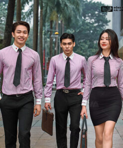Áo Sơ Mi Đồng Phục Màu Trắng Đỏ Techcombank