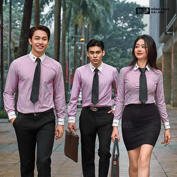 Áo Sơ Mi Đồng Phục Màu Trắng Đỏ Techcombank