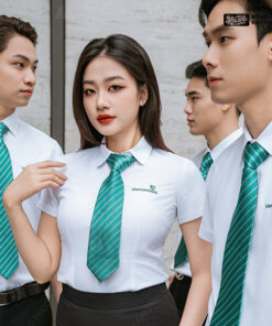 Áo Sơ Mi Đồng Phục Màu Trắng Gạo Vietcombank - ảnh 3