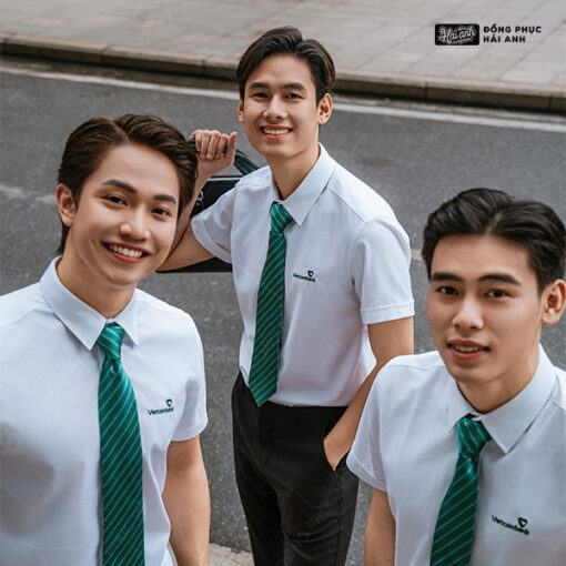Áo Sơ Mi Đồng Phục Màu Trắng Gạo Vietcombank - ảnh 4