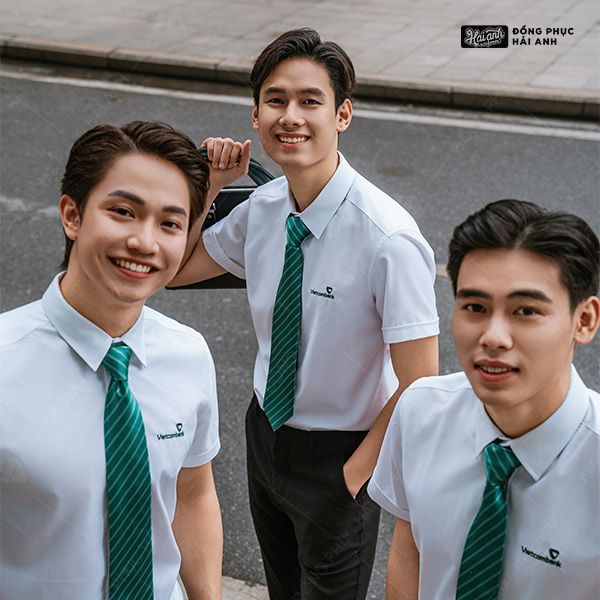 Áo Sơ Mi Đồng Phục Màu Trắng Gạo Vietcombank - ảnh 4