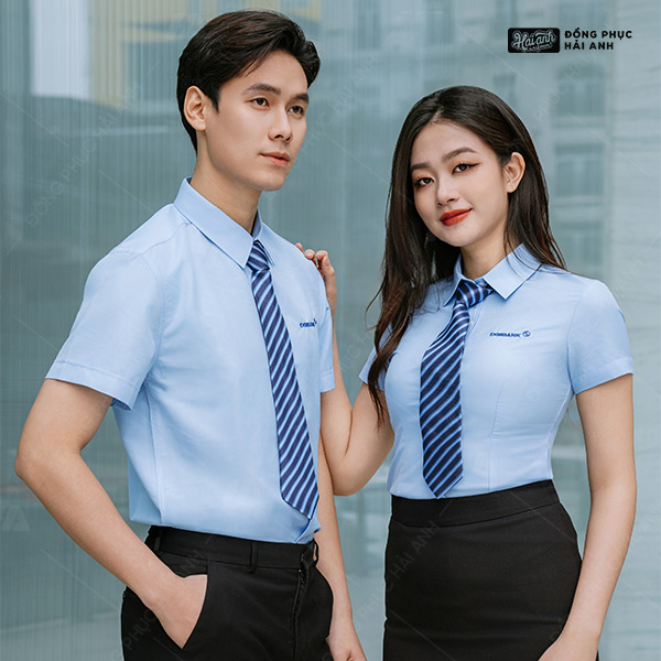 Áo Sơ Mi Đồng Phục Màu Xanh Da Trời Eximbank - ảnh 3