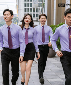 Áo Sơ Mi Đồng Phục Màu Xanh Tím TPBank - ảnh 2