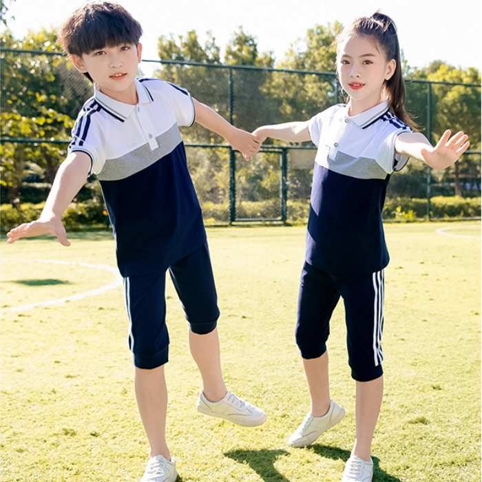 Mẫu áo thể dục đồng phục học sinh cấp 1 có cổ đẹp - ảnh 2