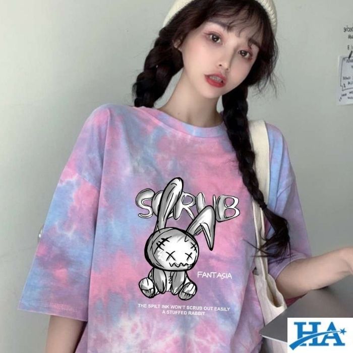 Áo thun cổ tròn hình thỏ rabbit ấn tượng, siêu hot, chất lượng cao cấp - ảnh 3