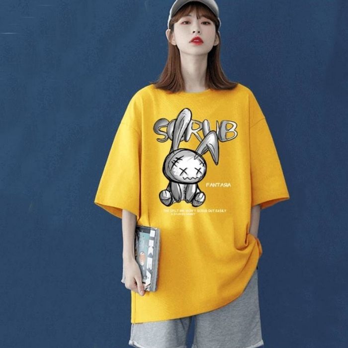 Áo thun cổ tròn hình thỏ rabbit ấn tượng, siêu hot, chất lượng cao cấp - ảnh 7