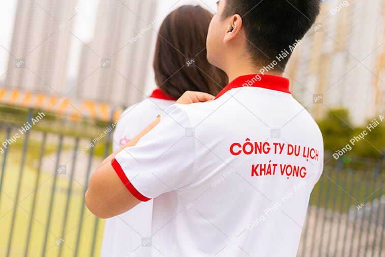 Áo thun đồng phục công ty du lịch Khát Vọng