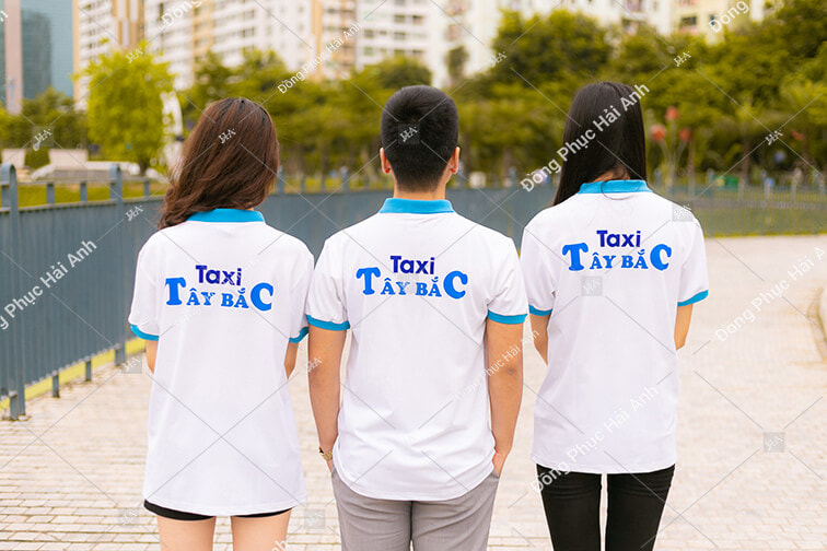 Áo thun đồng phục công ty taxi Tây Bắc