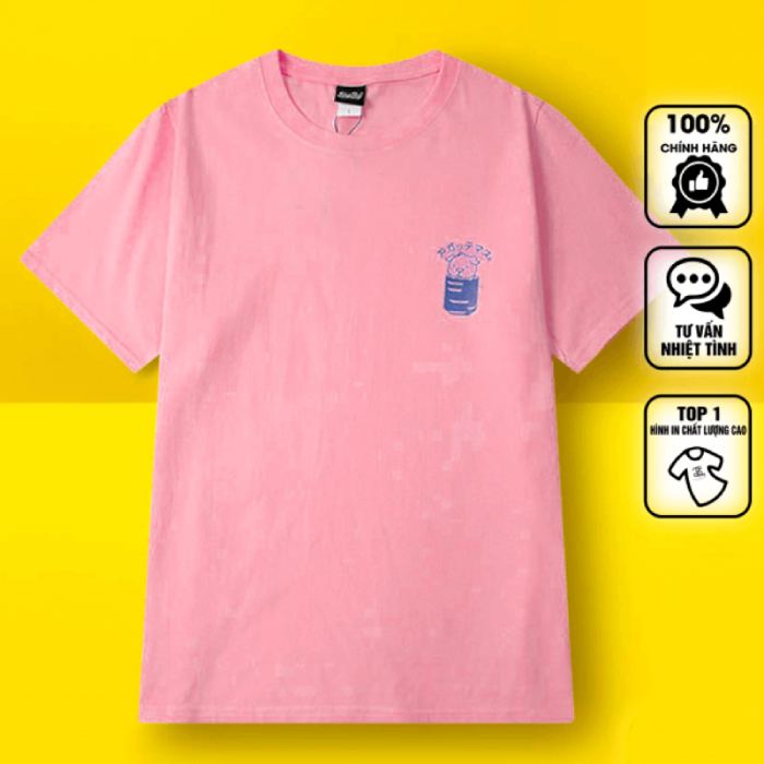 Áo thun hình cơm cuộn kiểu dáng oversize dành cho nam và nữ - ảnh 4