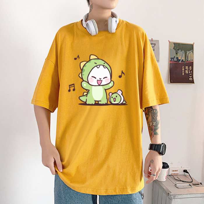Mẫu áo thun hình khủng long đáng yêu, ngộ nghĩnh