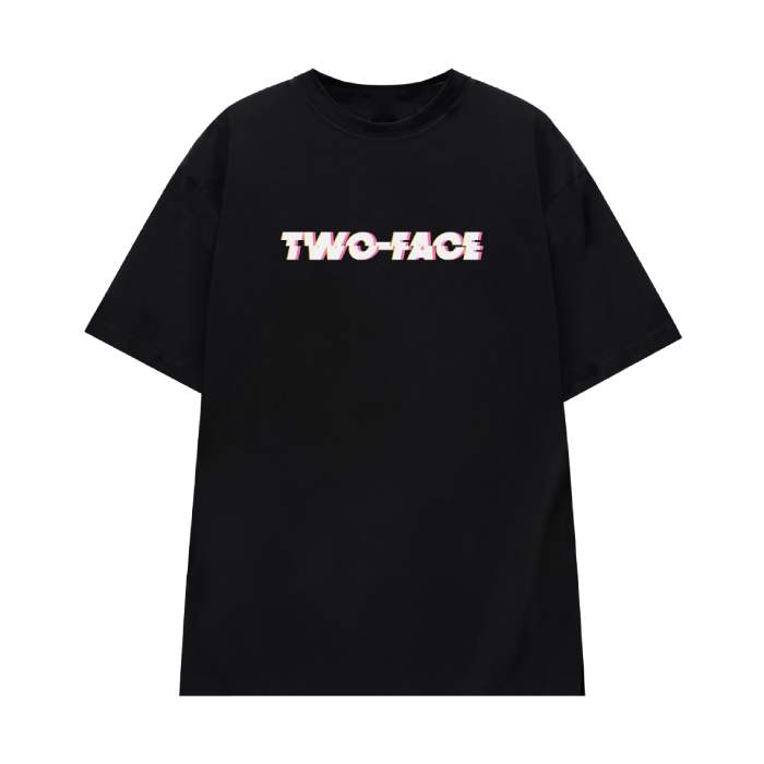 Áo thun in chữ Two Face thiết kế form rộng phù hợp cho cả nam và nữ - ảnh 2
