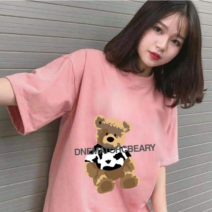 Mẫu áo thun in hình gấu bông cực đẹp, street style hot trend giới trẻ - ảnh 4