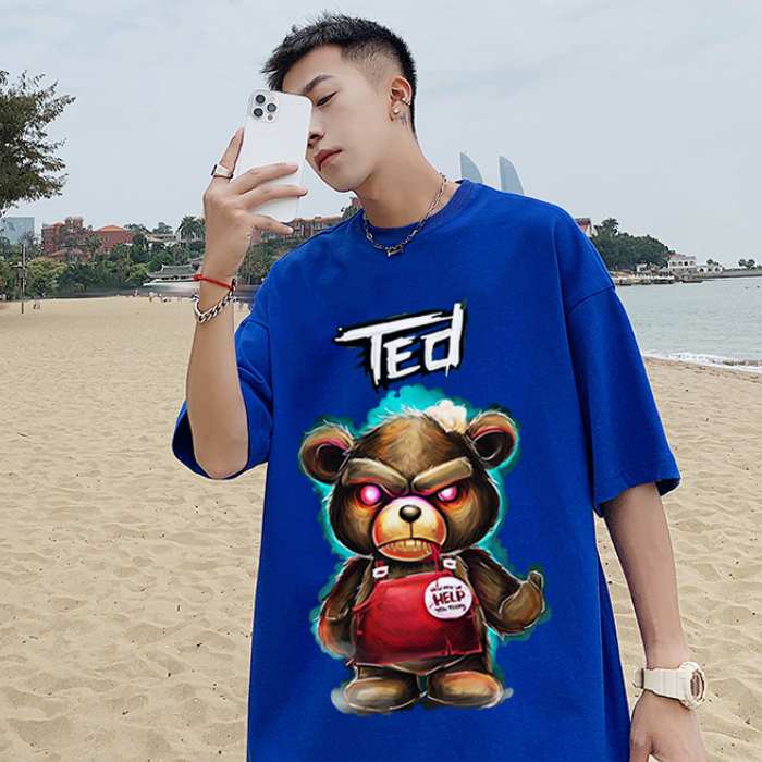 Mẫu áo thun in hình gấu Ted siêu ngầu