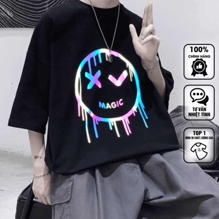 Mẫu áo thun magic phản quang thiết kế ấn tượng, nổi bật - ảnh 3
