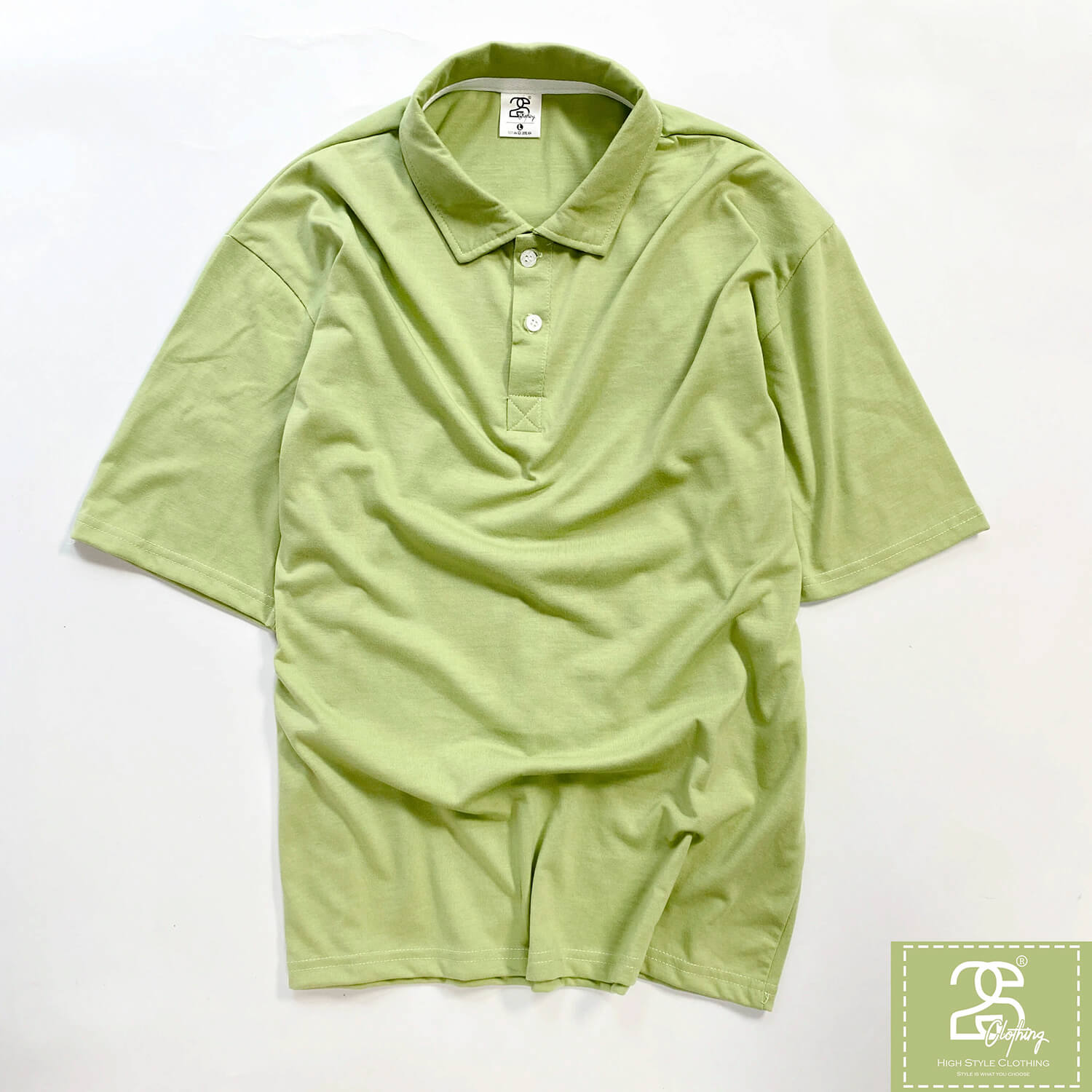 Áo Thun Màu Xanh Hulk Cổ Bẻ Giá Sỉ 59K